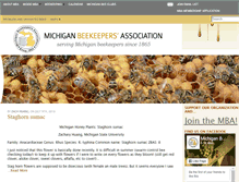 Tablet Screenshot of michiganbees.org